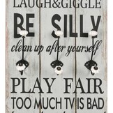 vidaXL Wandkapstok 'THANK YOU' - 120x40 cm - 42% Korting!