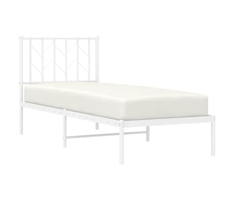 vidaXL Bedframe Wit Metaal (75x190cm) - 53% Korting!