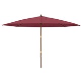 vidaXL Parasol Bordeauxrood 400x273cm - Nu met 47% korting!