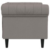 vidaXL Fauteuil Chesterfield taupe - Nu 35% Korting!