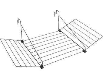 Tomado Droogrek Tilburg - 12m - Ophangbaar - Zwart - 38% Korting