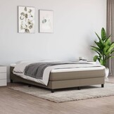 vidaXL Bedframe Taupe 140x200cm - Nu met 35% korting!
