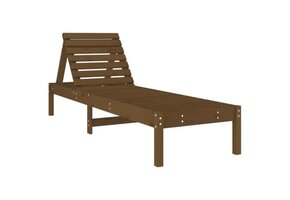 vidaXL Ligbedden 2 st 199,5x60x74 cm massief grenenhout bruin