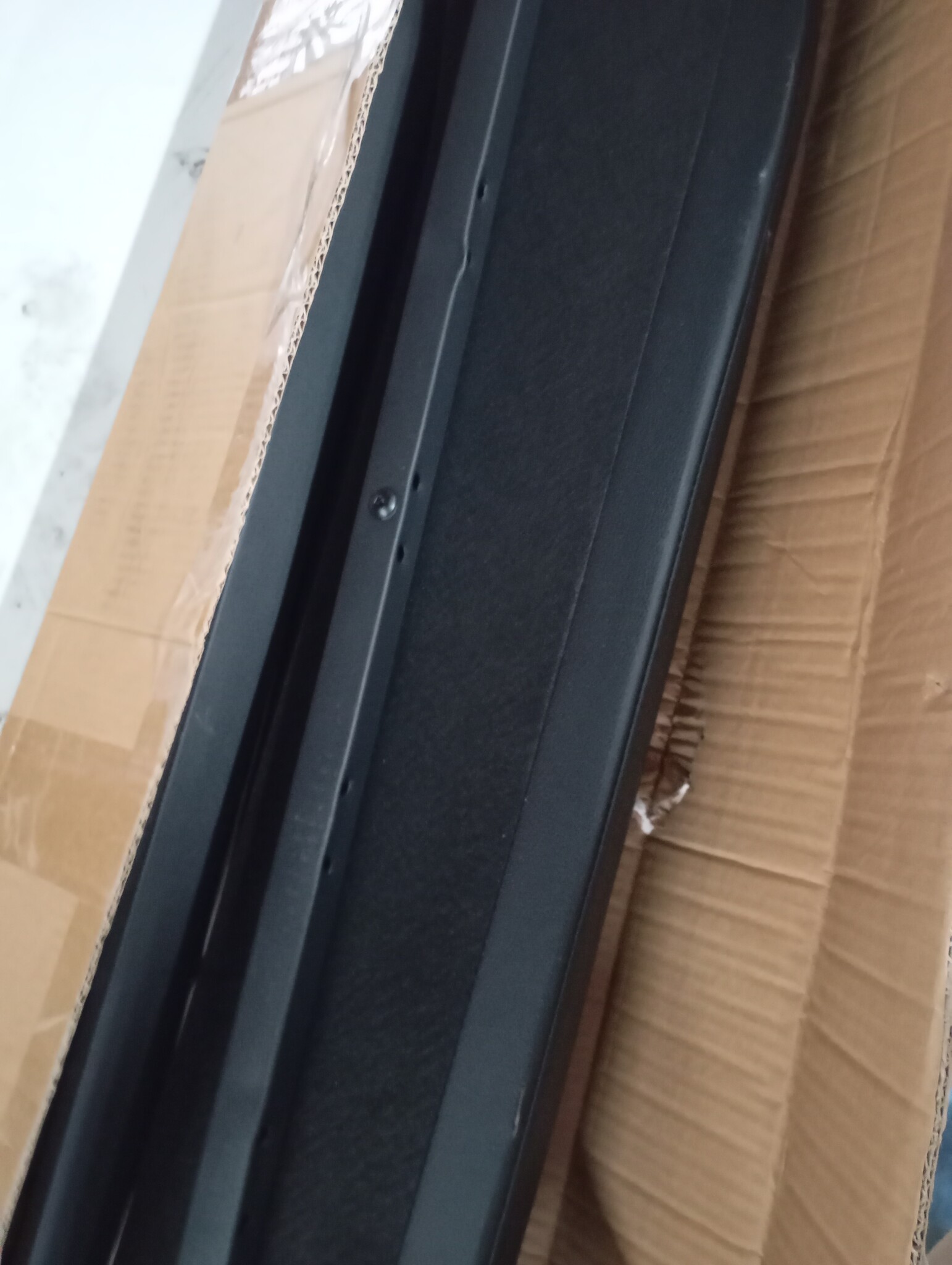 vidaXL Bedframe Kunstleer Zwart/Wit 180x200 cm - 50% Korting