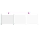 vidaXL Uittrekbaar Tuinscherm Crème - 600x160 cm - 68% Korting