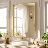 Koonmi Wandspiegel Goud - 75x55cm - 35% Korting!