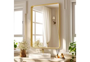 Koonmi Wandspiegel Goud - 75x55cm - 35% Korting!