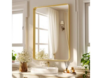 Koonmi Wandspiegel Goud - 75x55cm - 35% Korting!