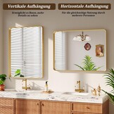 Koonmi Wandspiegel Goud - 75x55cm - 35% Korting!