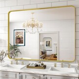 Koonmi Wandspiegel Goud - 75x55cm - 35% Korting!