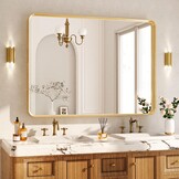 Koonmi Wandspiegel Goud - 75x55cm - 35% Korting!