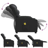 vidaXL Massagestoel Kunstleer Zwart - 35% Korting