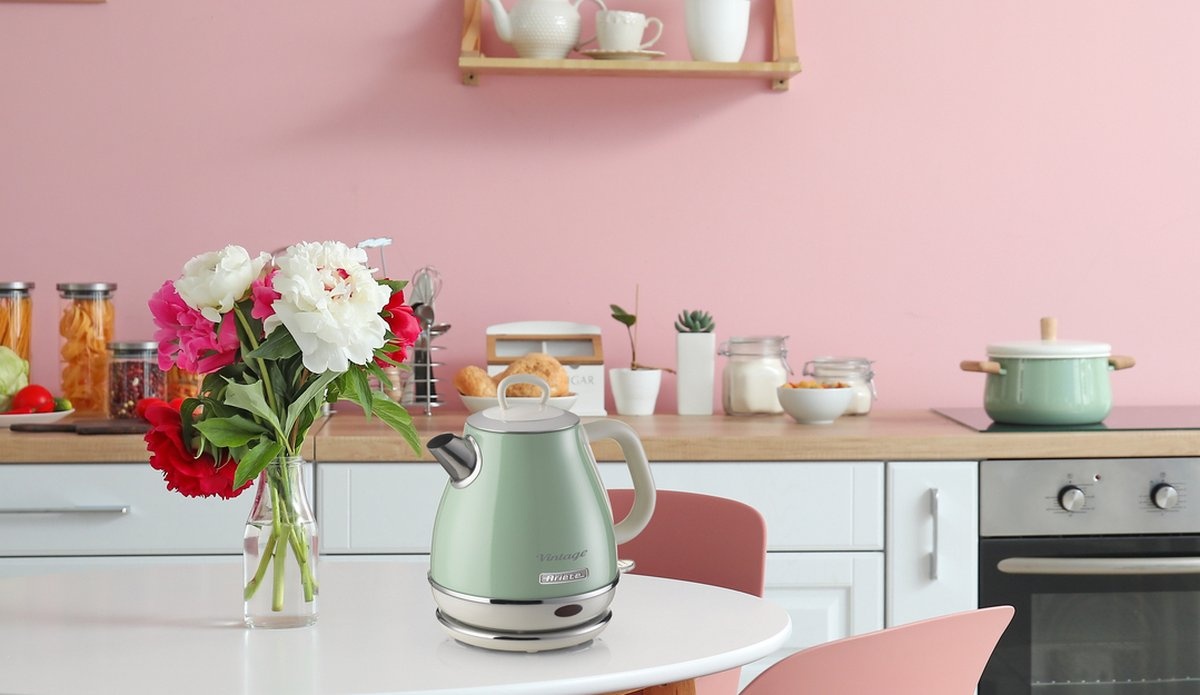 Ariete Vintage Waterkoker Groen (1L) - 42% Korting!