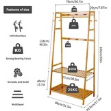 Unho Bamboe Kledingrek met 30% Korting - Ruimtebesparend & Stevig