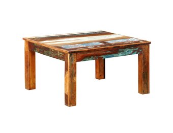 vidaXL Salontafel Vierkant Gerecycled Hout - 55% Korting!