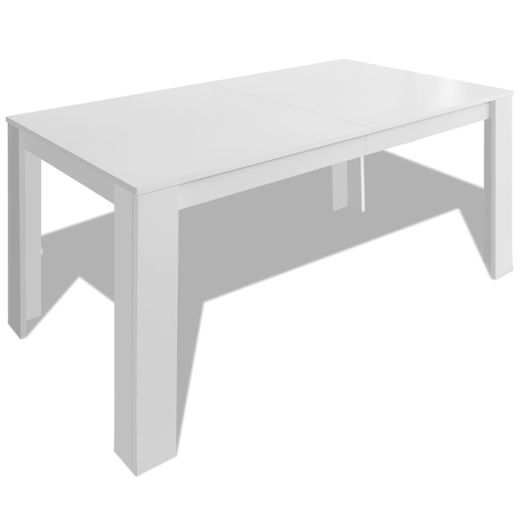 VidaXL Eettafel 140x80cm Wit - 35% Korting!