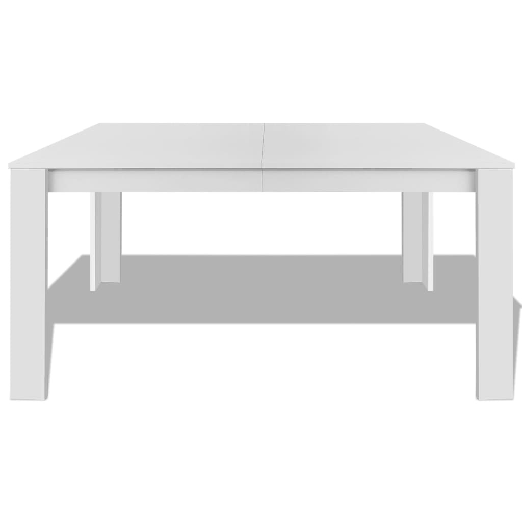 VidaXL Eettafel 140x80cm Wit - 35% Korting!