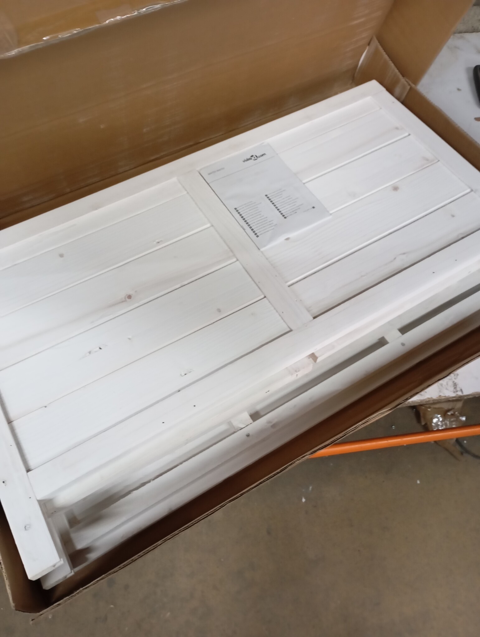 vidaXL Tuinbox Vurenhout Wit - 55% Korting!