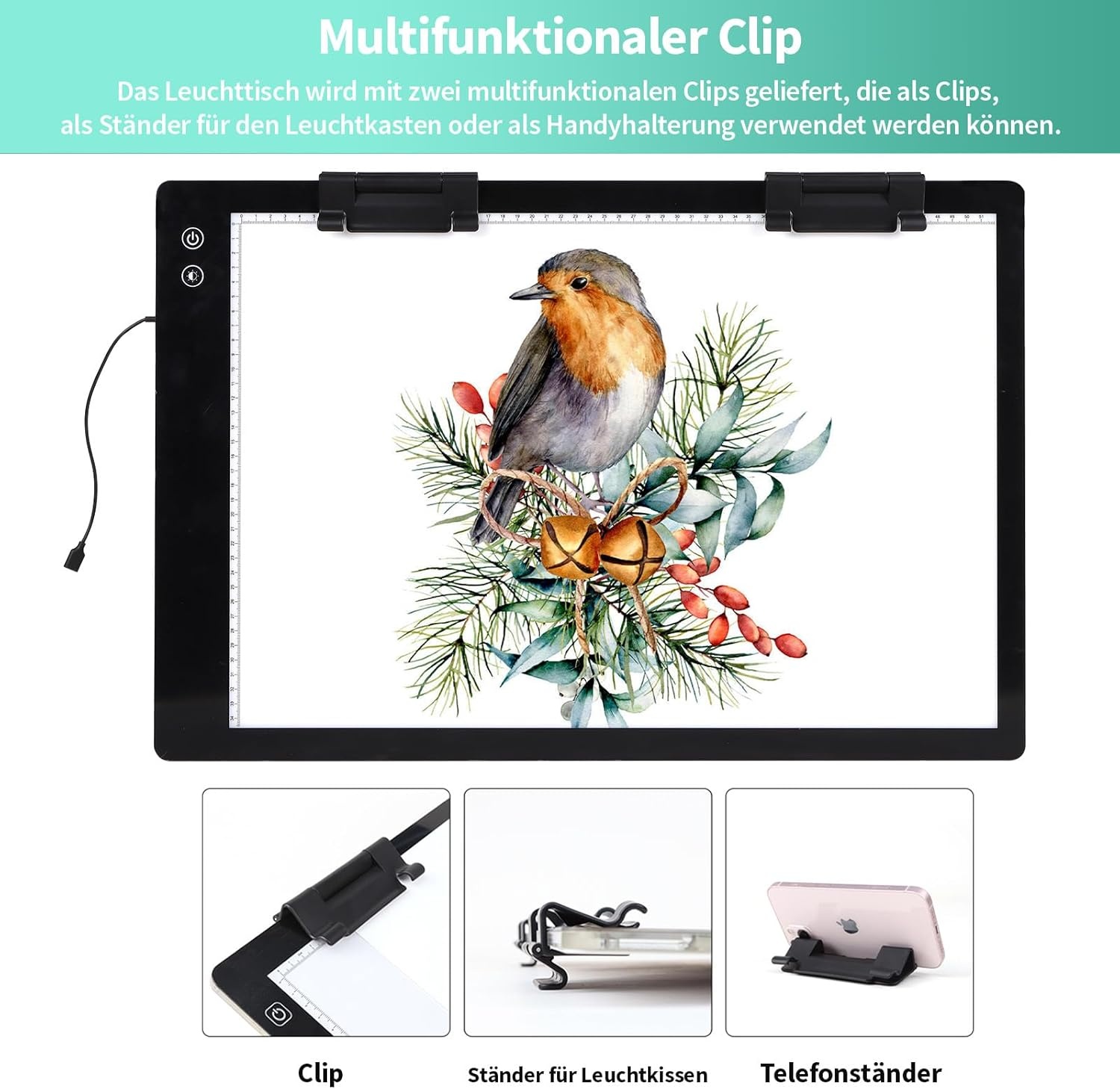 Lichttafel A2 Oplaadbaar - 3 Kleuren & 6 Helderheidsniveaus - 30% Korting!