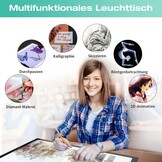 Lichttafel A2 Oplaadbaar - 3 Kleuren & 6 Helderheidsniveaus - 30% Korting!