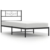 vidaXL Bedframe Metaal Zwart 75x190 cm - Nu 41% Korting!