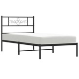 vidaXL Bedframe Metaal Zwart 75x190 cm - Nu 41% Korting!