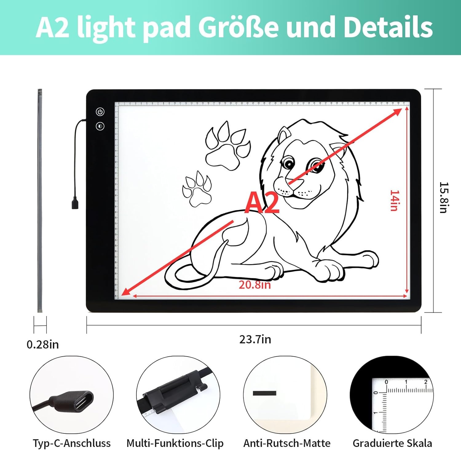 A2 Oplaadbare Lichttafel - 60% Korting!