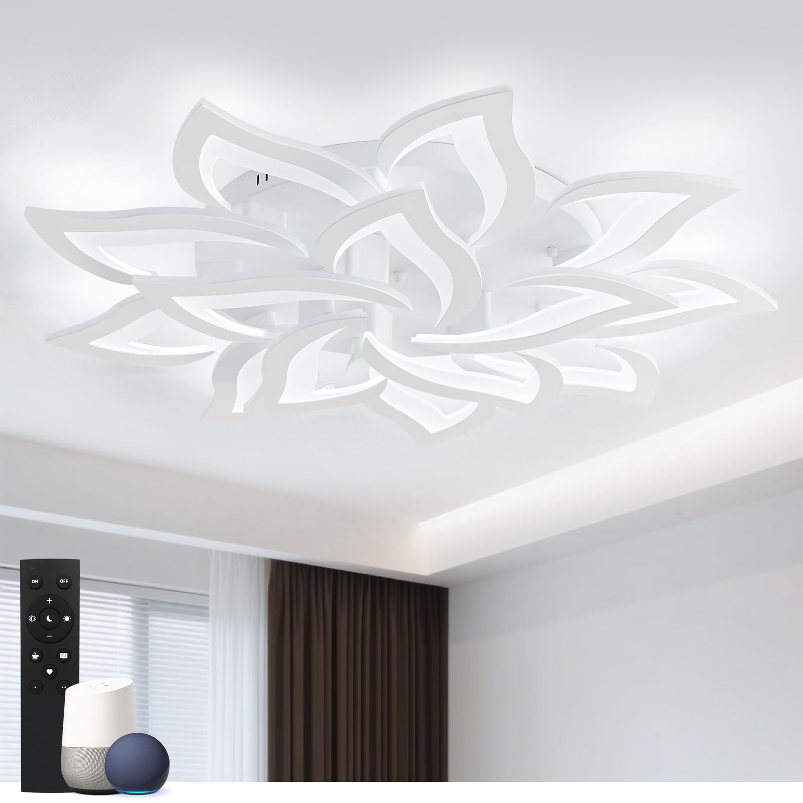 Smart LED Plafondlamp Dimbaar met Afstandsbediening – Ø100cm | 30% Korting