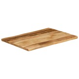 vidaXL Tafelblad Natuurlijke Rand 90x60 cm Massief Mangohout - 55% Korting!