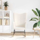 vidaXL Relaxfauteuil Crème - 47% Korting - Stof, 61x78x98 cm