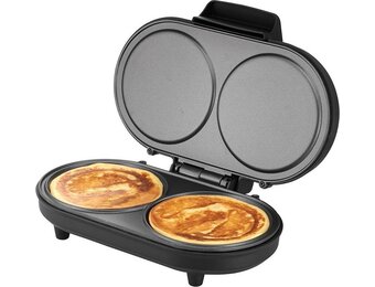 Unold 48165 Dubbele Pancakemaker (Zwart/RVS) - 50% Korting!