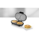 Unold 48165 Dubbele Pancakemaker (Zwart/RVS) - 50% Korting!