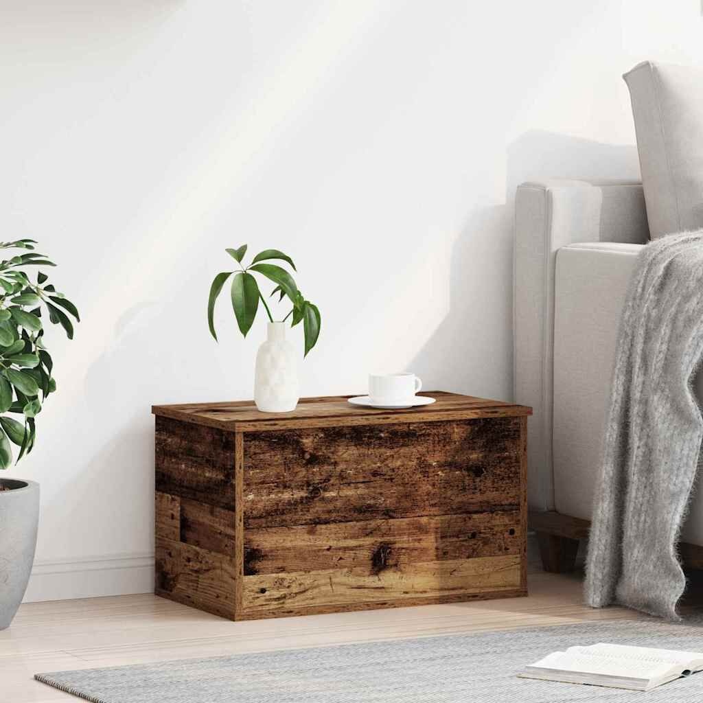 vidaXL Opslagdoos Oud Hout 60x35x35cm | 68% Korting