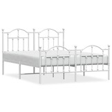 vidaXL Bedframe Metaal Wit 140x190 cm | Nu 76% Korting!