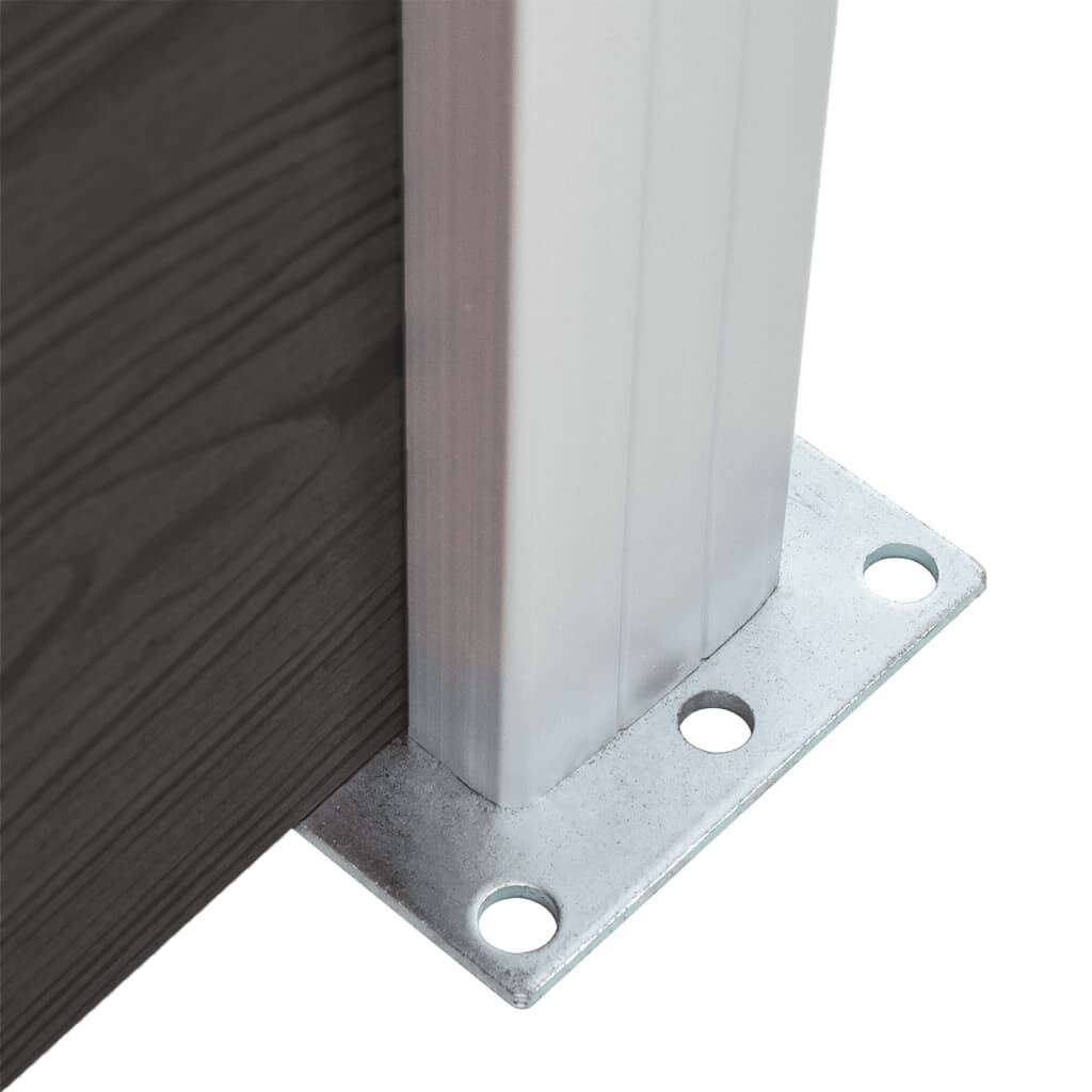 vidaXL Schuttingpaneel HKC Zwart - 42% Korting!