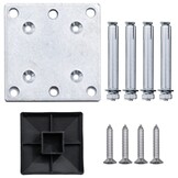 vidaXL Schuttingpaneel HKC Zwart - 42% Korting!