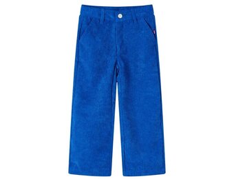 Kinderbroek 128 Ribfluweel Kobaltblauw - 57% Korting!
