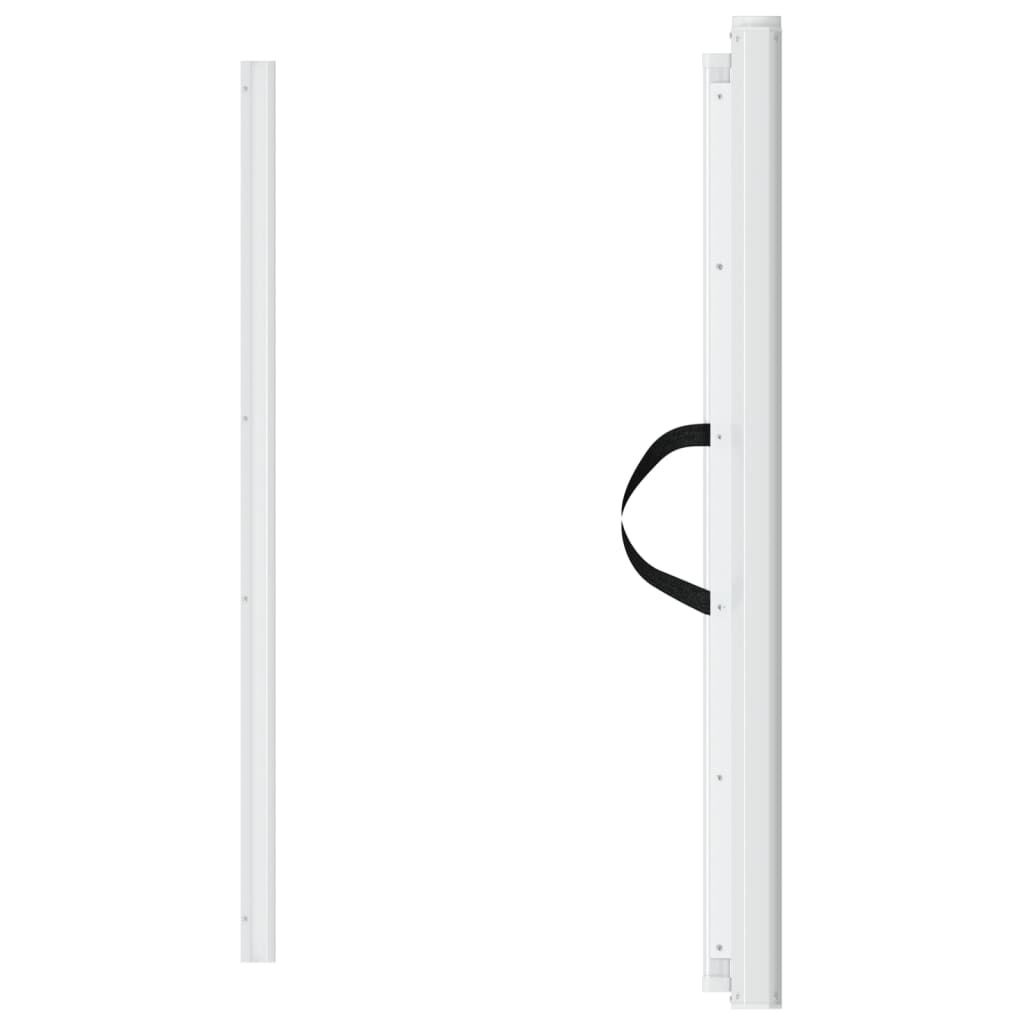 vidaXL Huisdierenhek Uittrekbaar 82.5x125 cm Wit - 64% Korting!