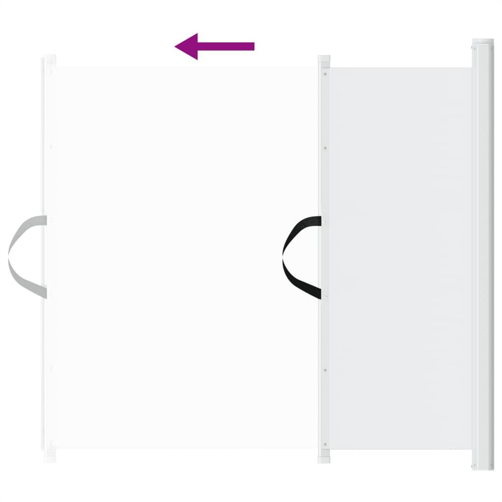 vidaXL Huisdierenhek Uittrekbaar 82.5x125 cm Wit - 64% Korting!