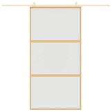 vidaXL Schuifdeur ESG-glas & Aluminium Goud - 52% Korting!