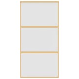 vidaXL Schuifdeur ESG-glas & Aluminium Goud - 52% Korting!
