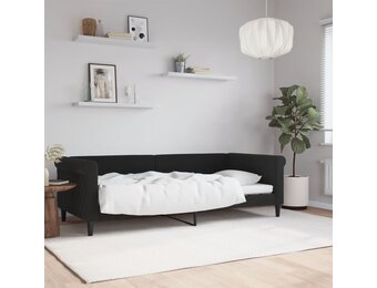 vidaXL Slaapbank 90x200 cm fluweel zwart - Nu 64% Korting!