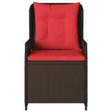 vidaXL Liggende Tuinstoelen 2x Bruin Polyrotan (54% Korting)