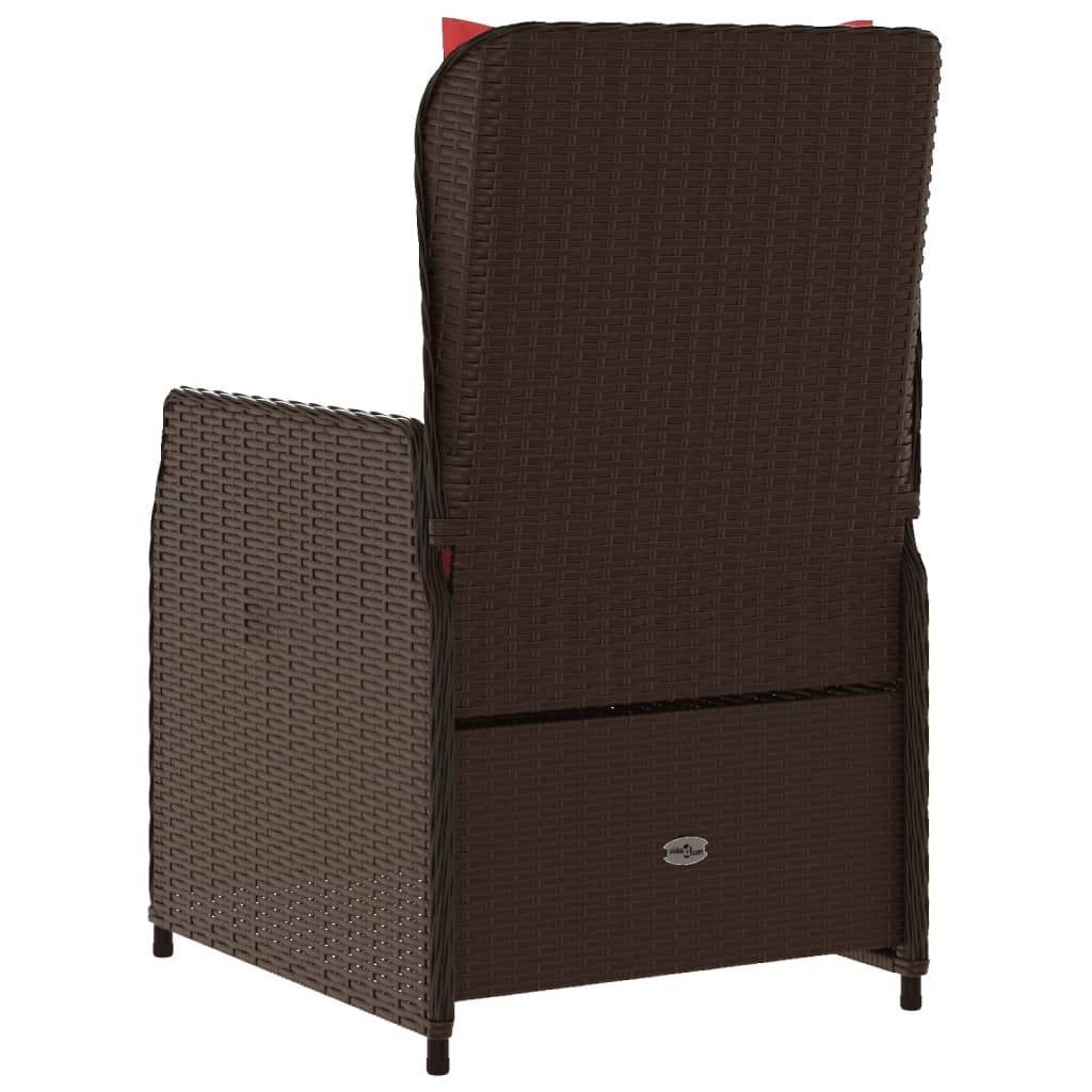 vidaXL Liggende Tuinstoelen 2x Bruin Polyrotan (54% Korting)
