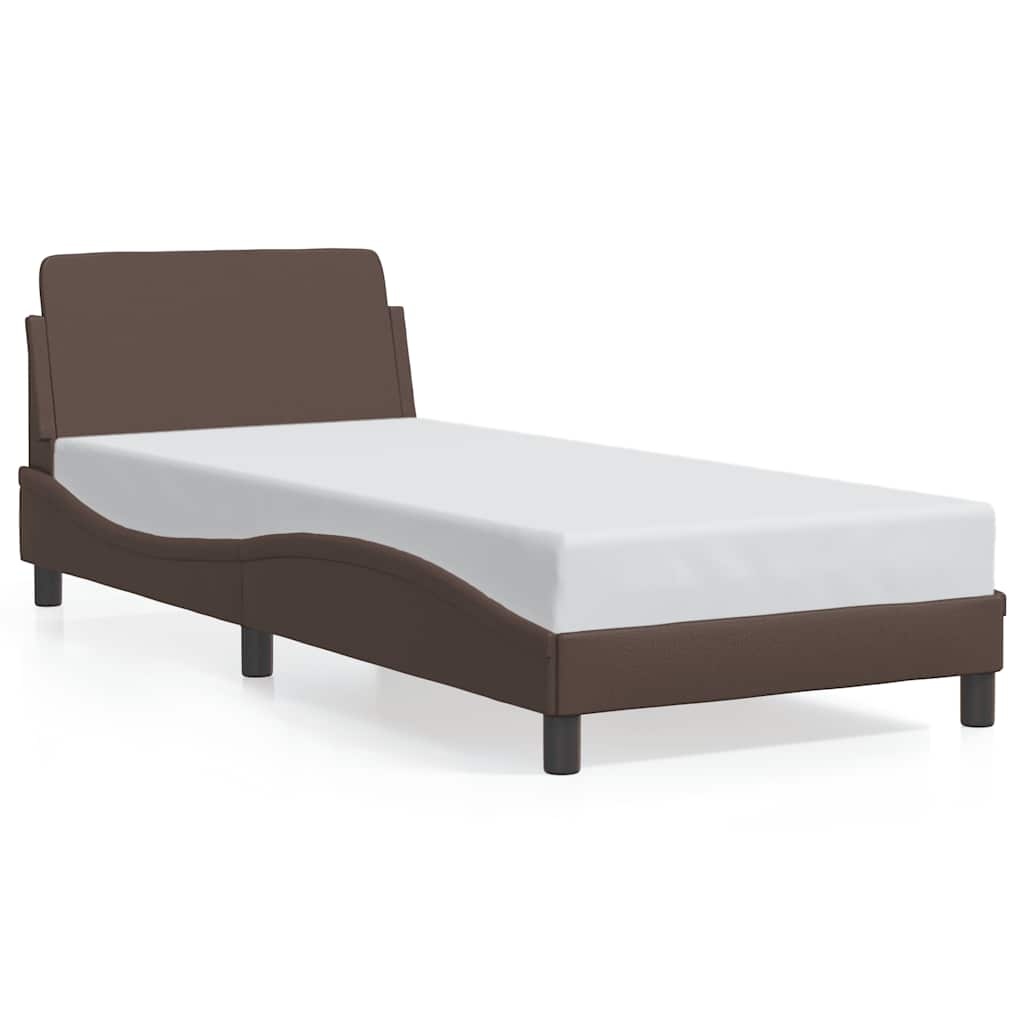 vidaXL Bedframe "Dover" Kunstleer Bruin 80x200 cm - 70% Korting