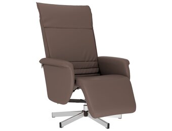 vidaXL Fauteuil verstelbaar kunstleer bruin - 57% Korting