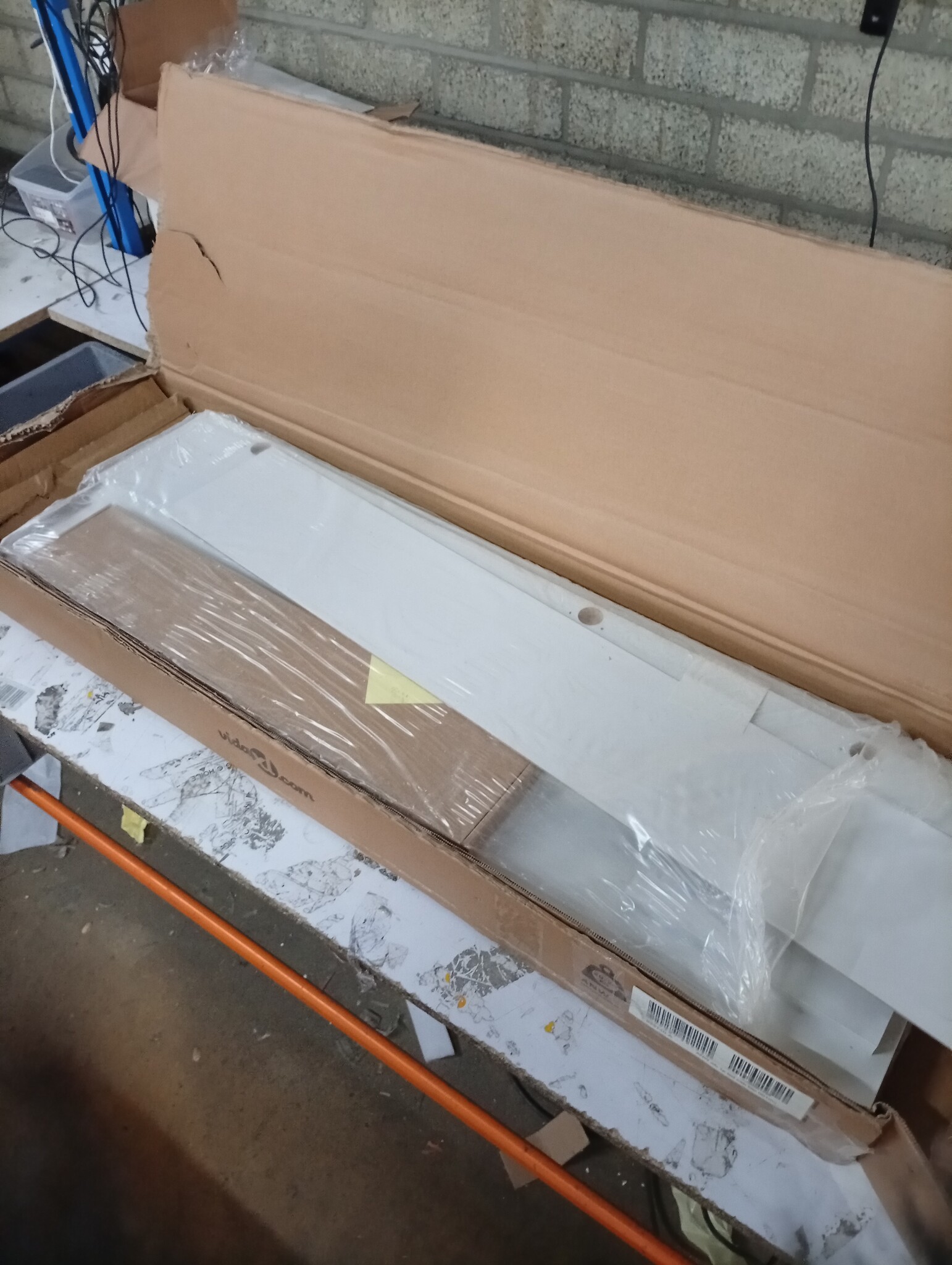 VidaXL TV-meubel Wit met LED - 100x35x40 cm | 64% Korting