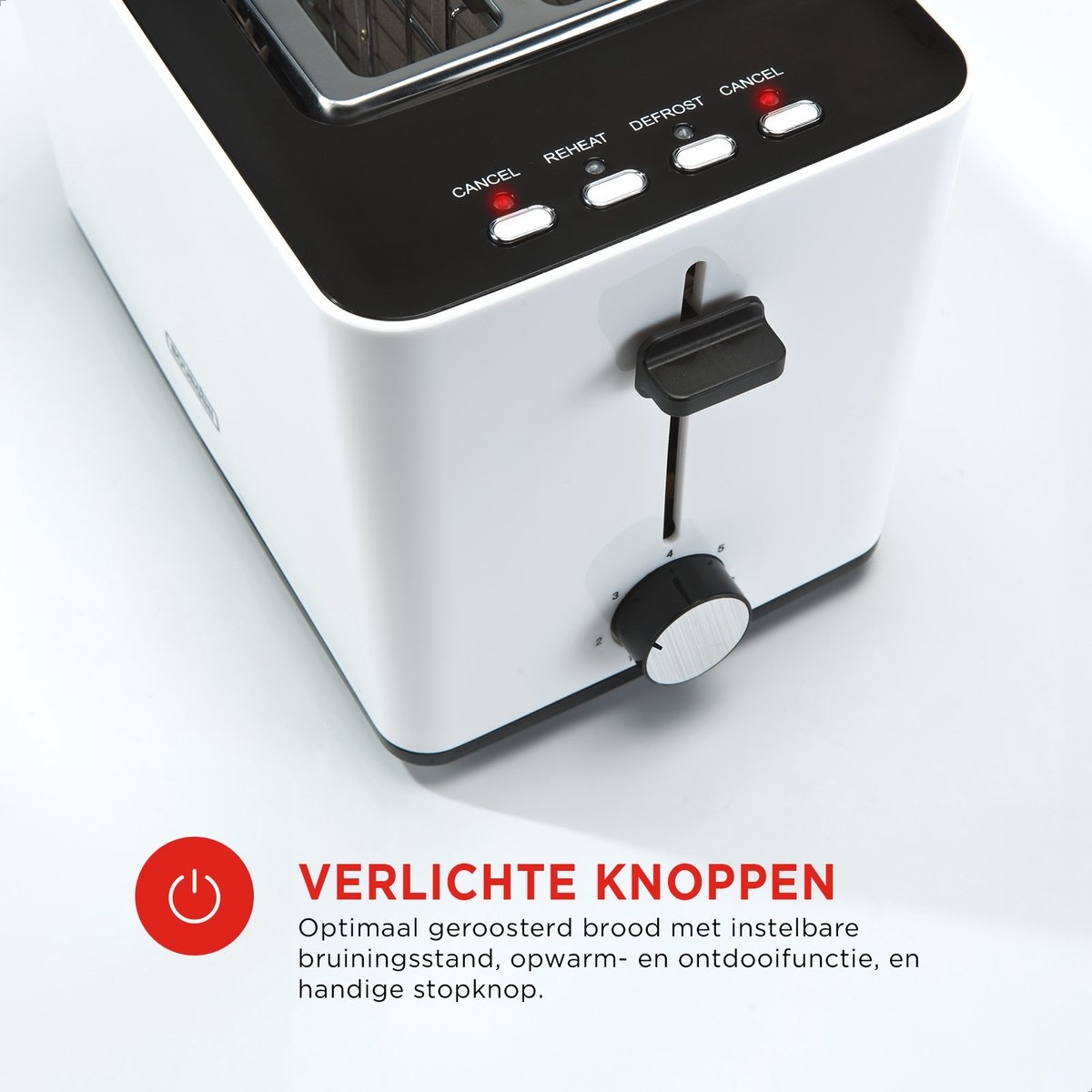 Bourgini Tosti Toaster & Broodrooster (Wit) - 57% Korting!