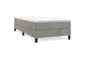 vidaXL Bedframe Fluweel Lichtgrijs 100x200 cm | -35%