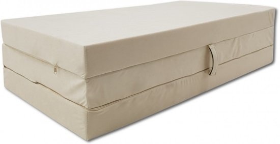 Logeermatras 80x200x10cm - 35% Korting - Compact & Comfortabel